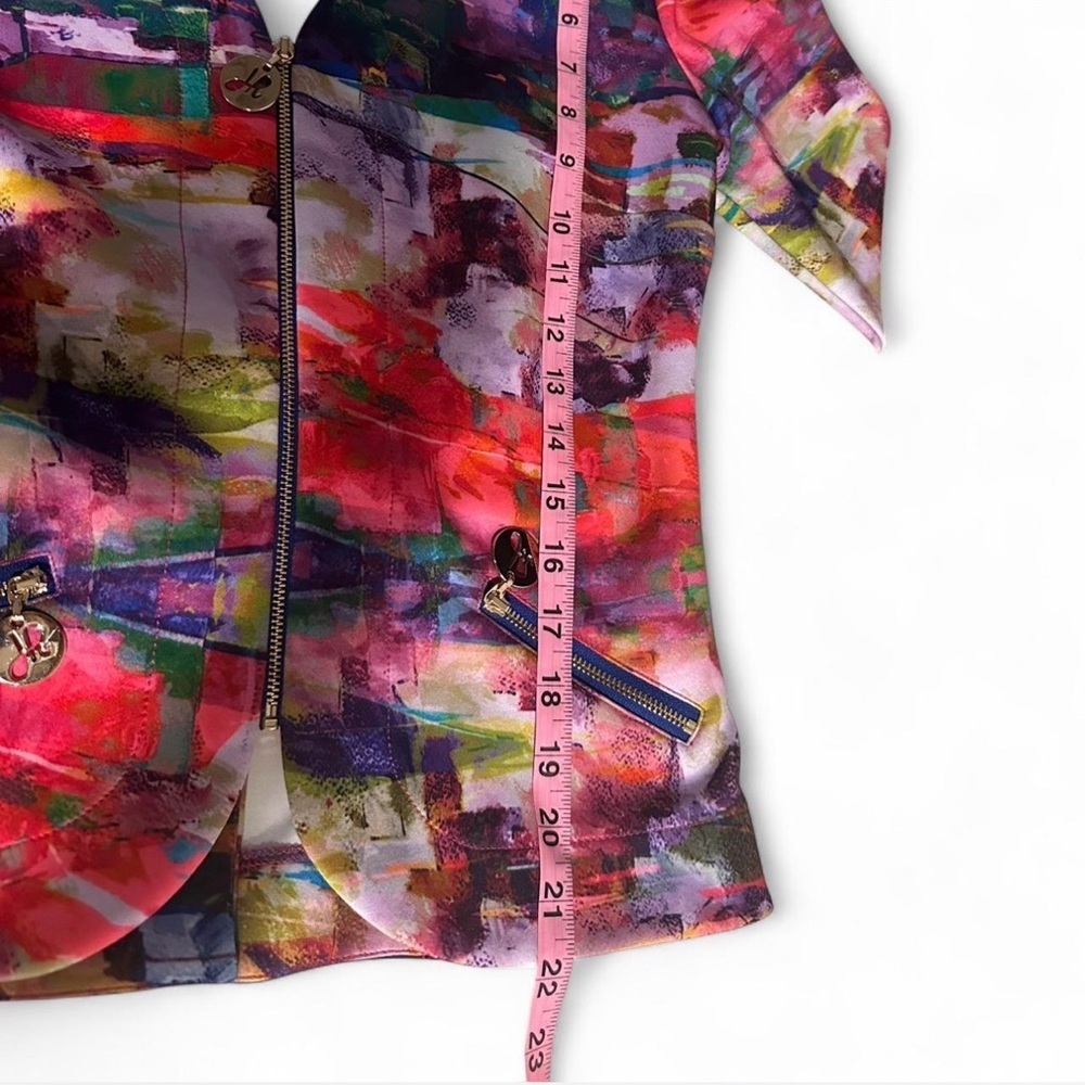 Joseph Ribkoff Multicolor Abstract Blazer - Picture 7 of 8